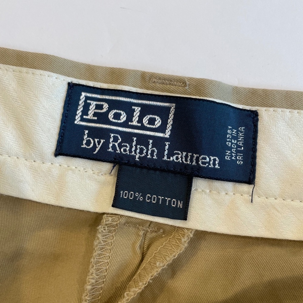 NEW Polo Ralph Lauren Preston Pants Mens 38x30 Khaki Tan Chino Straight Leg Pony - Picture 4 of 9